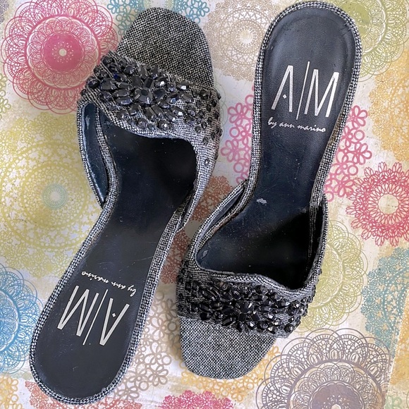 Ann Marino Shoes - Dope Ann Marino Vintage Beaded Mules